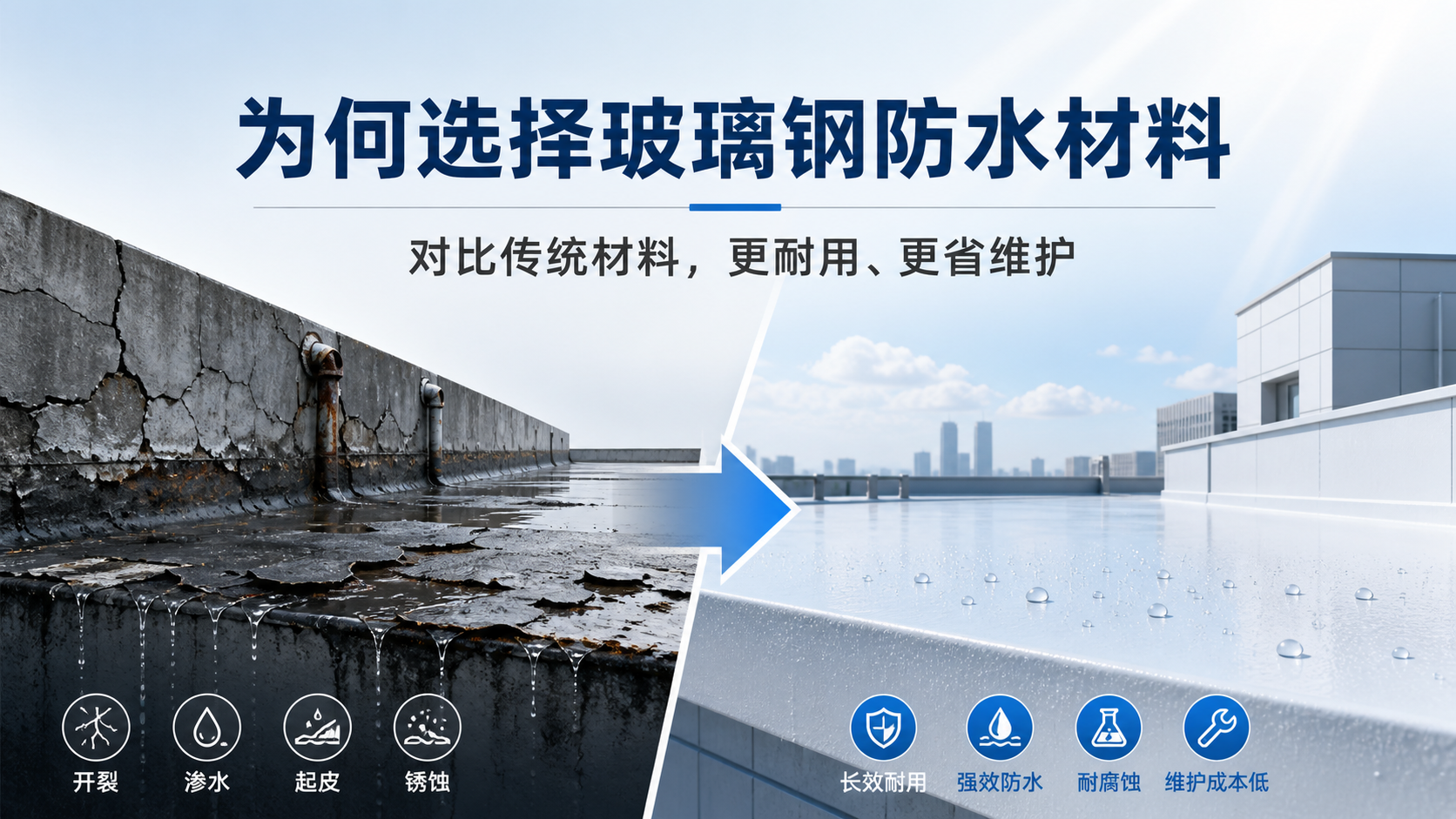 在武威，为何选择玻璃钢防水材料而非传统材料