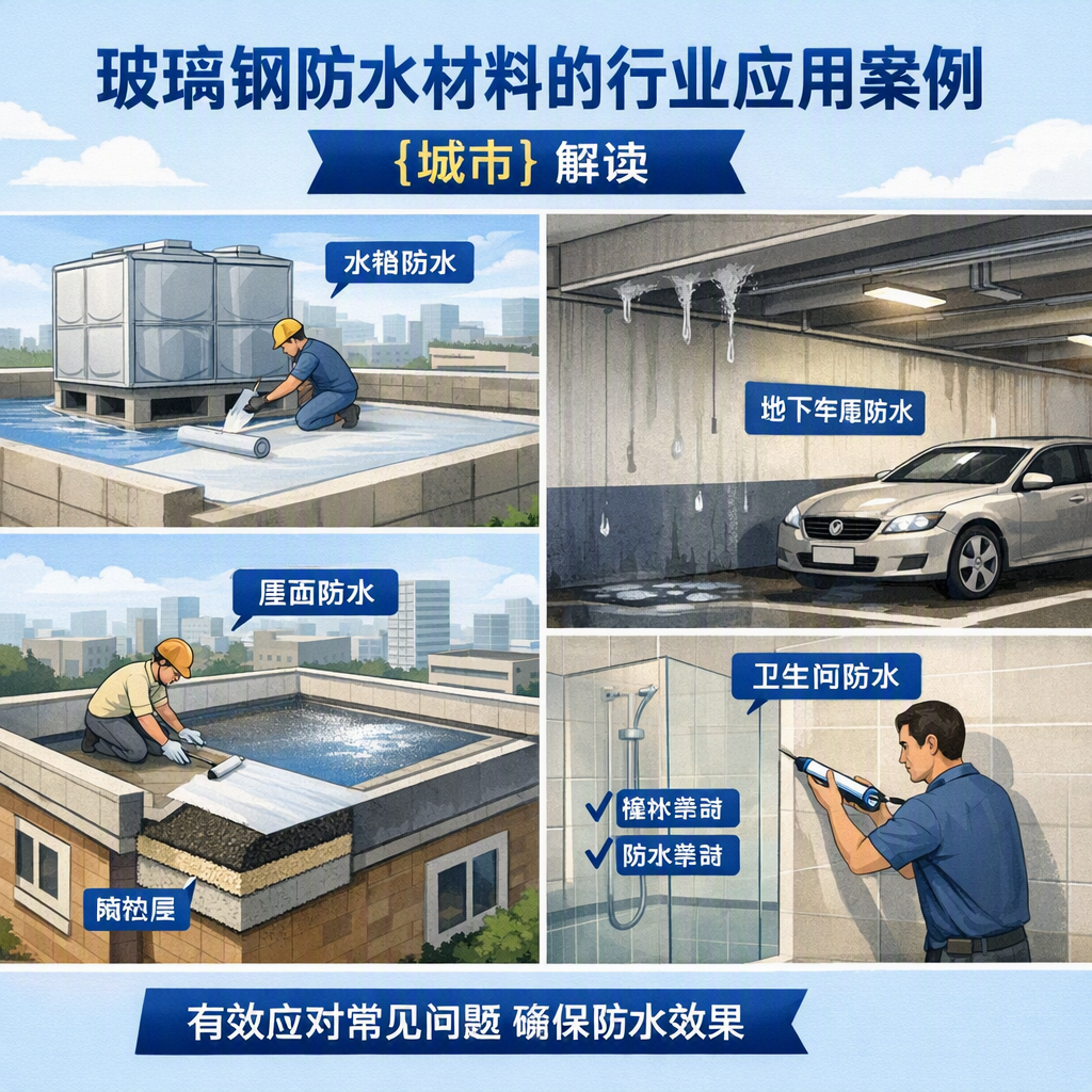 玻璃钢防水材料的行业应用案例,武威解读